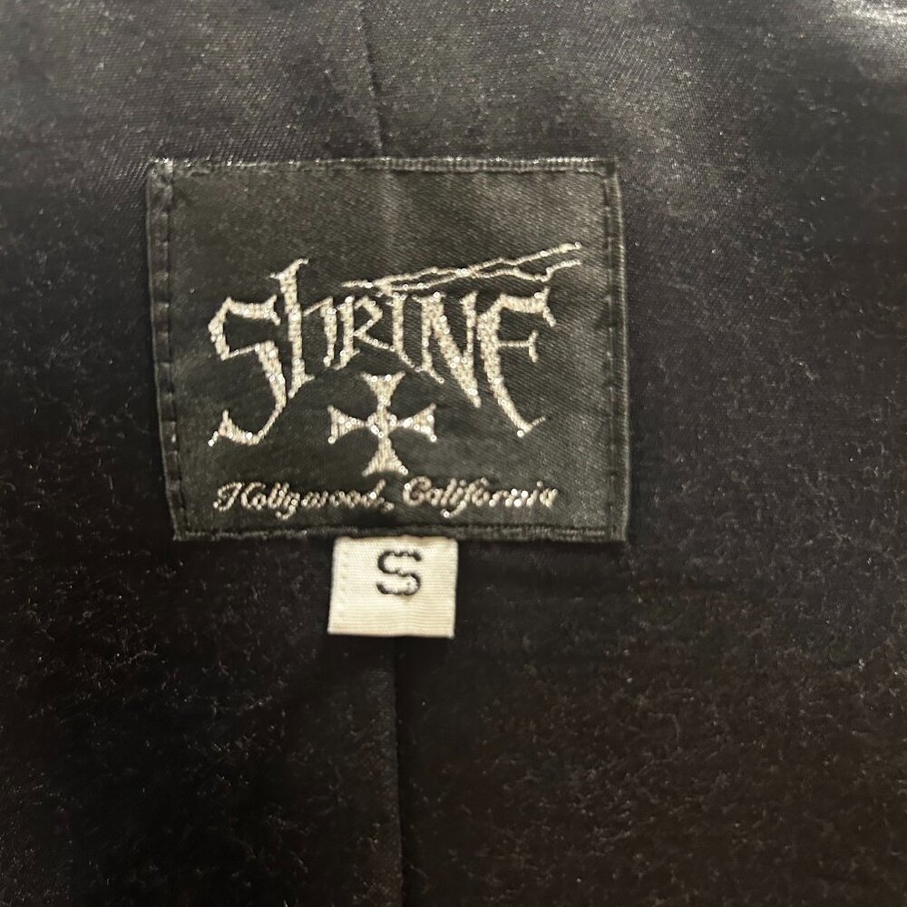 Shrine of Hollywood Black Royal Marine Vest  Goth